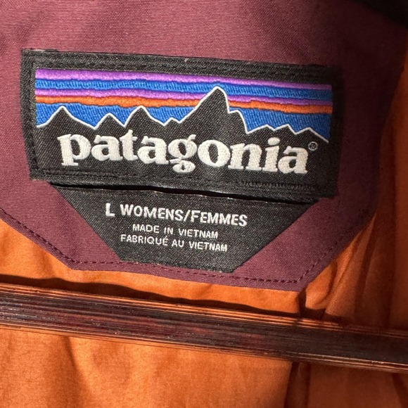 Patagonia Gore Tex Jacket Womens Large Purple Hooded Ski Shell Powder Bowl RECCO - Picture 5 of 12
